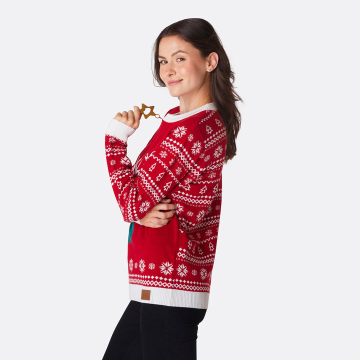 Women's Reinbeer Red Christmas Sweater