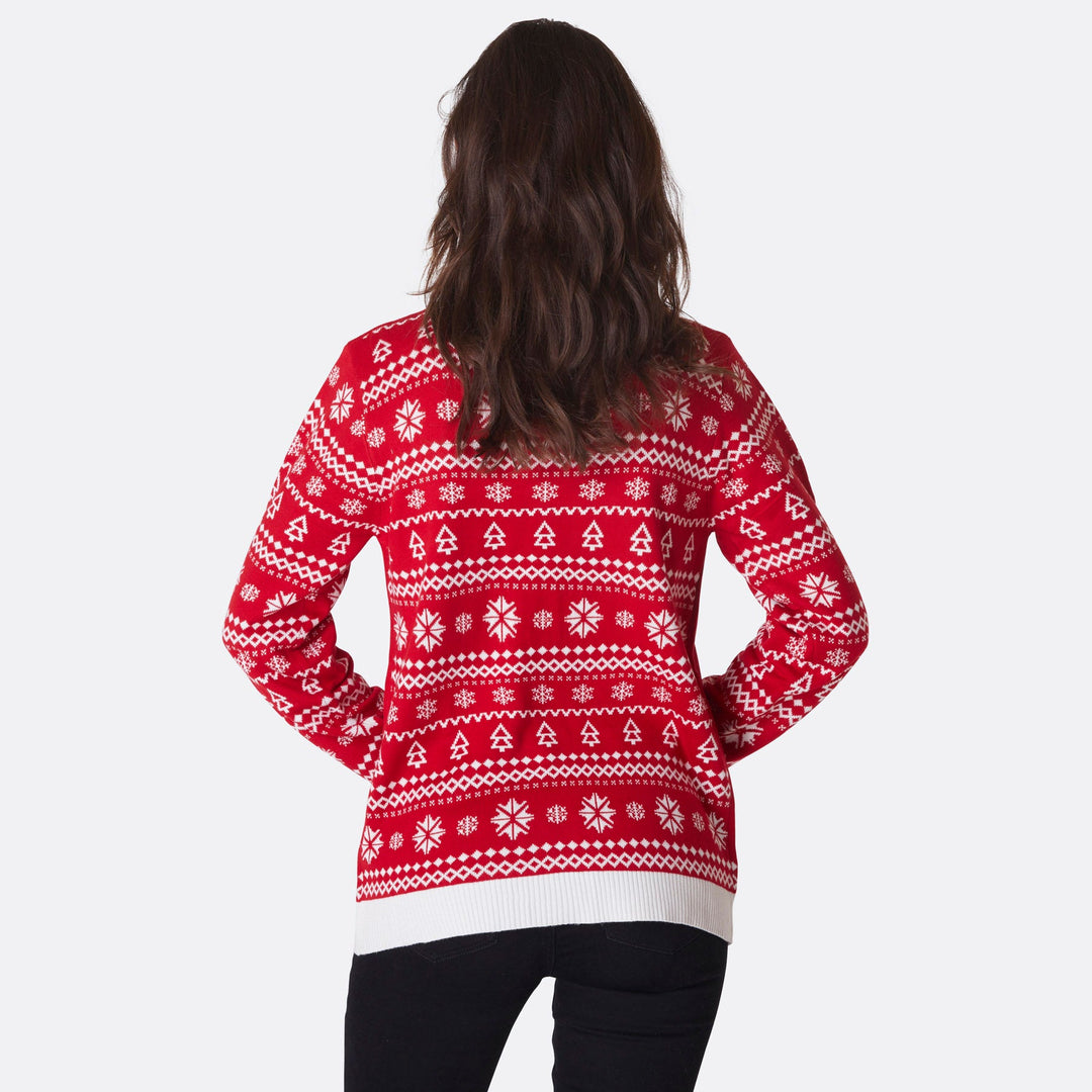 Women's Reinbeer Red Christmas Sweater