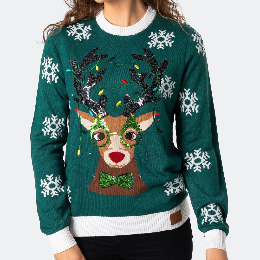 Women's Rudolf Christmas Sweater