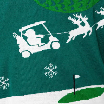 Women's Santa Golfer Christmas Sweater