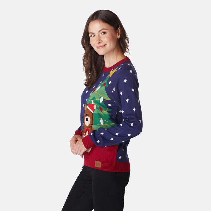 Women's Teddy Bear Christmas Sweater