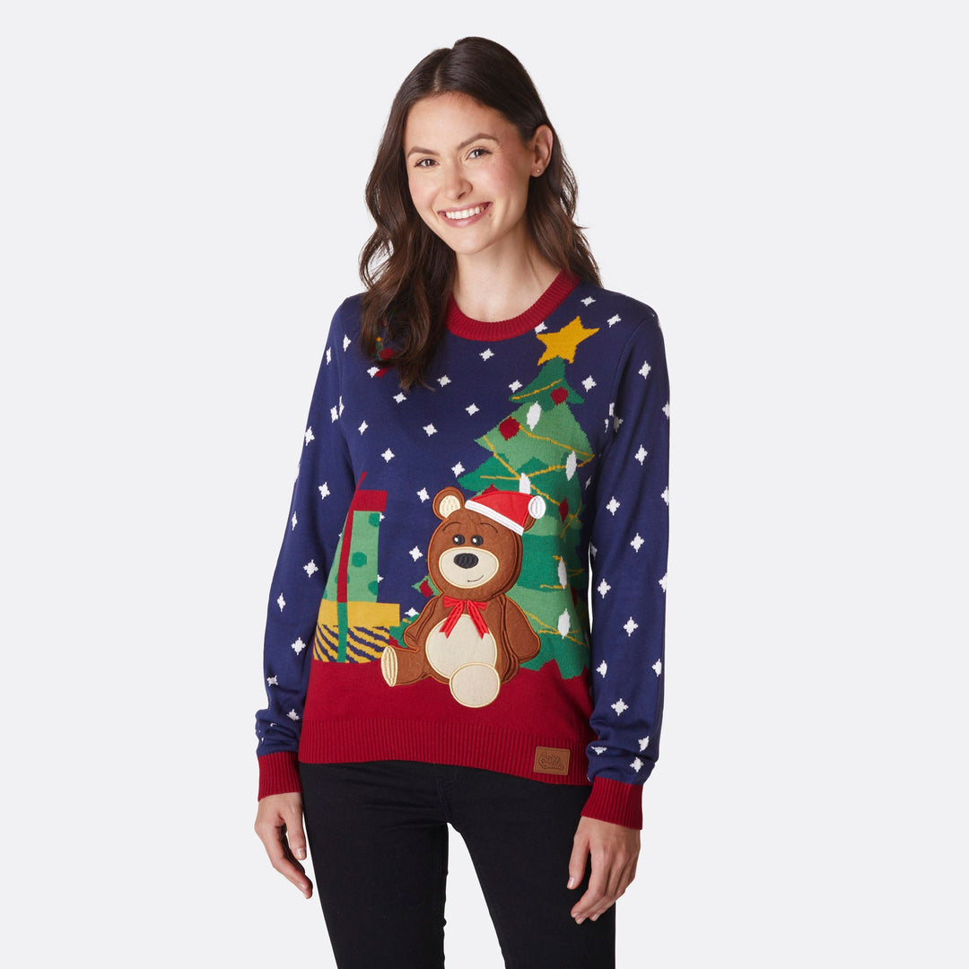 Women's Teddy Bear Christmas Sweater