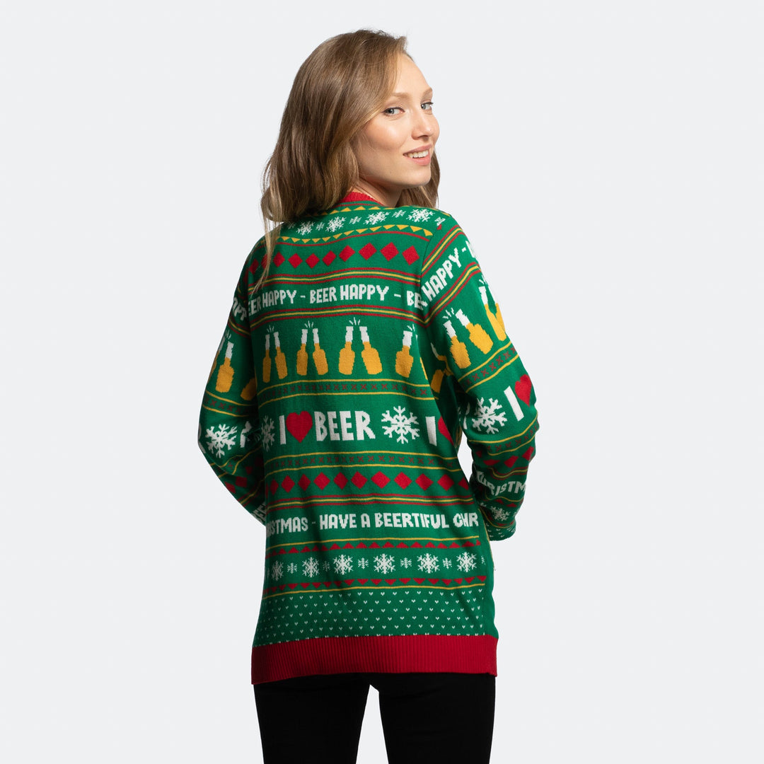 Women's The Most Wonderful Time For A Beer Christmas Sweater