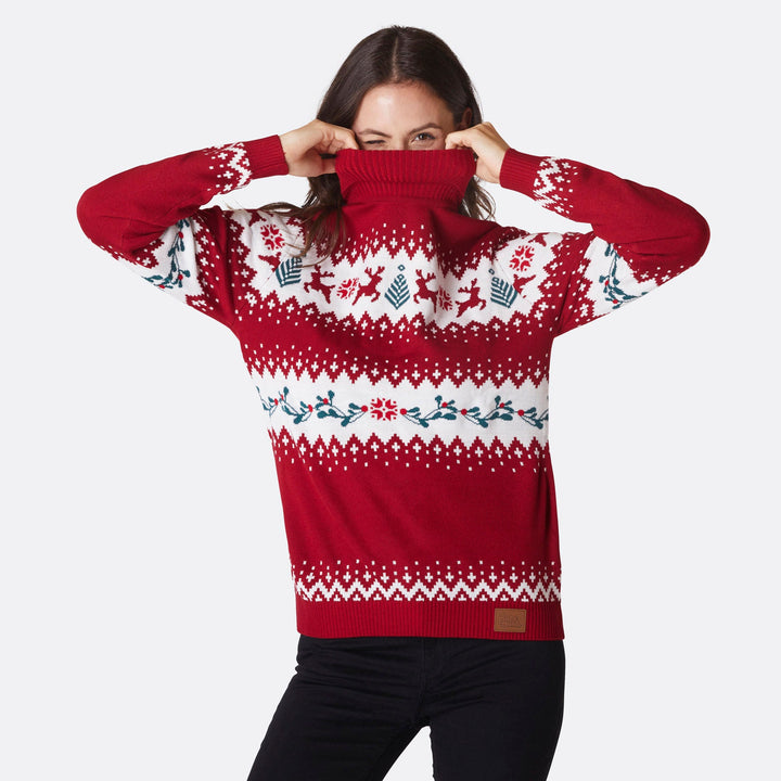 Women's Turtleneck Christmas Sweater