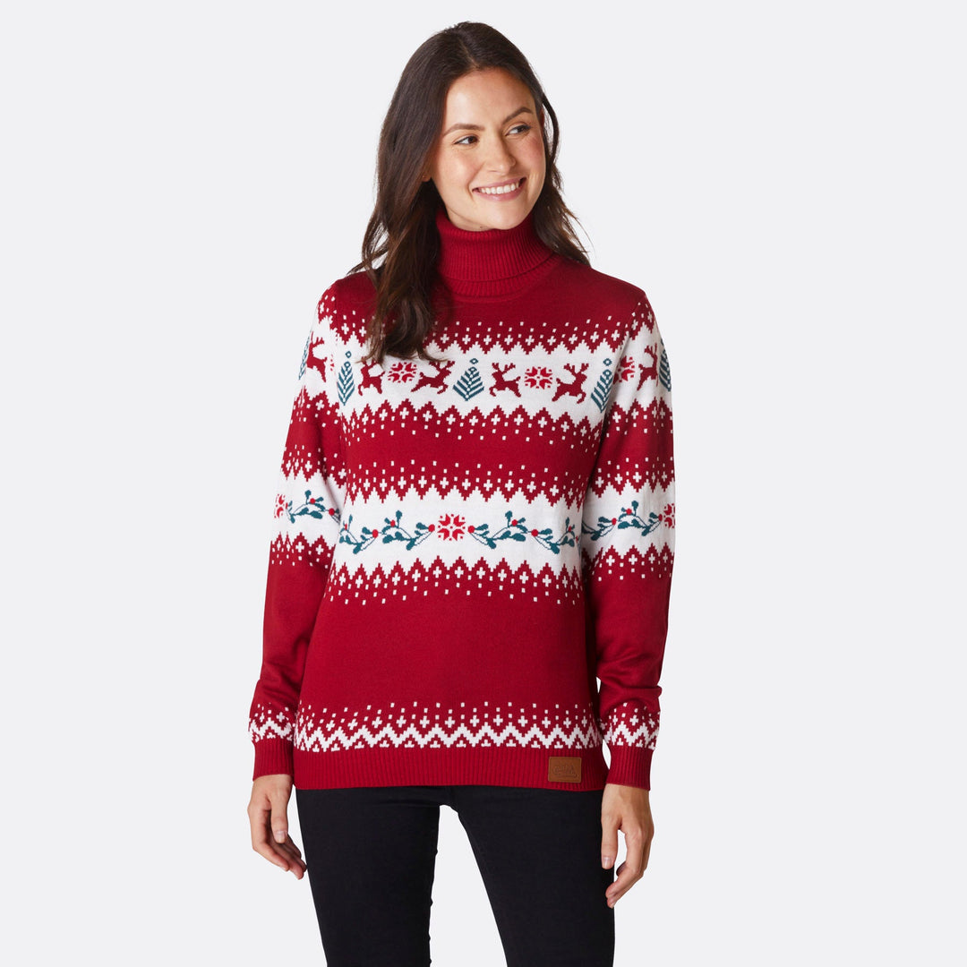 Women's Turtleneck Christmas Sweater