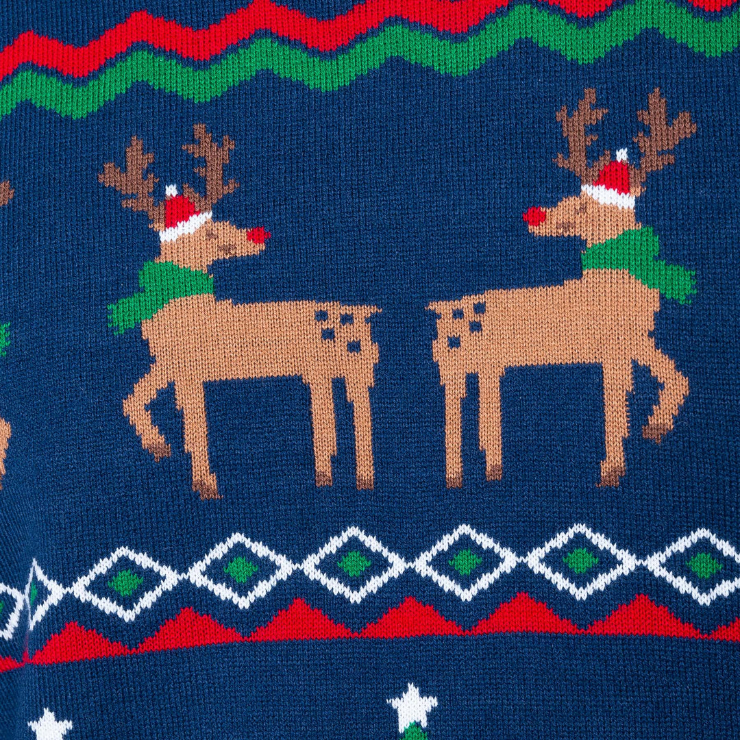 Women's Ugly Blue Christmas Sweater