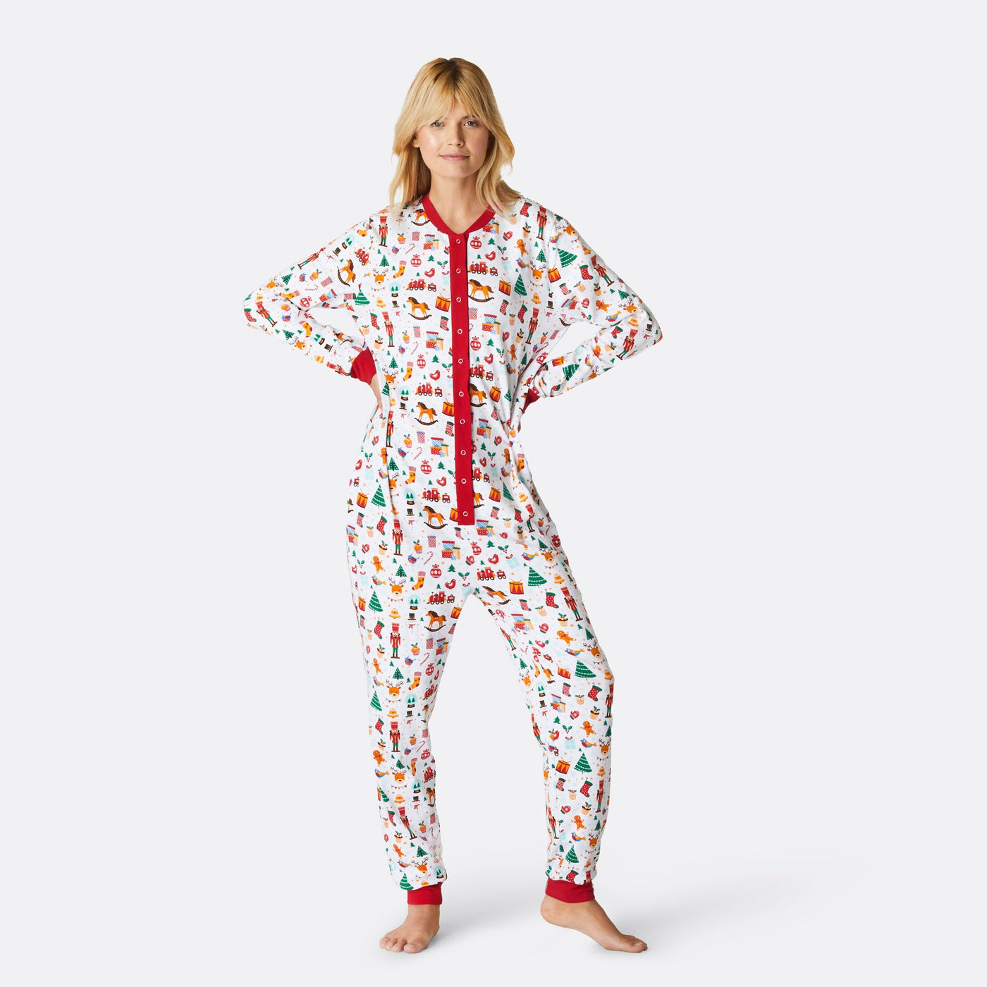 Women's White Christmas Dream Overall Christmas Pyjamas