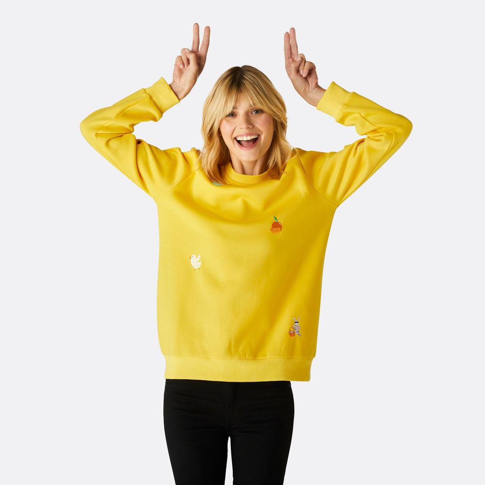 Women's Yellow Easter Sweatshirt