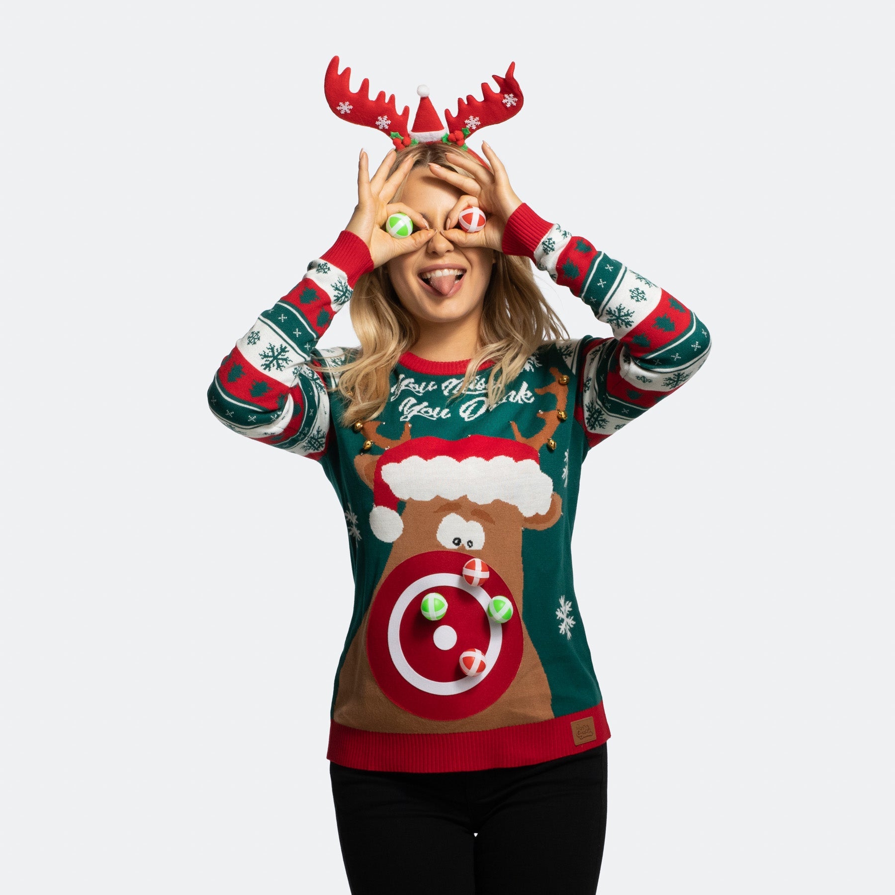 Women s You Miss You Drink Christmas Sweater Europe s largest selection SillySanta