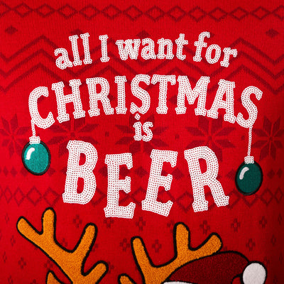 Men's Beer Christmas Sweater