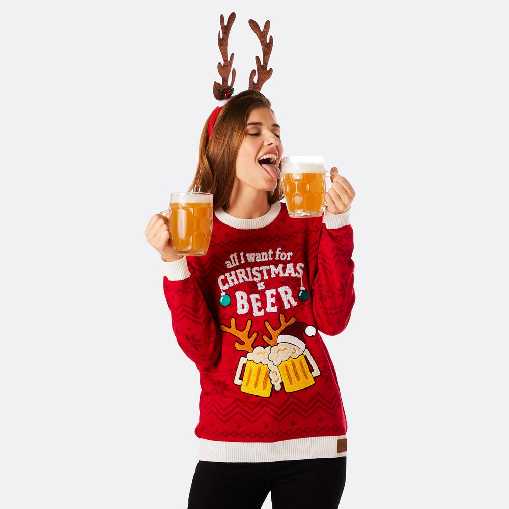 Women's Beer Christmas Sweater