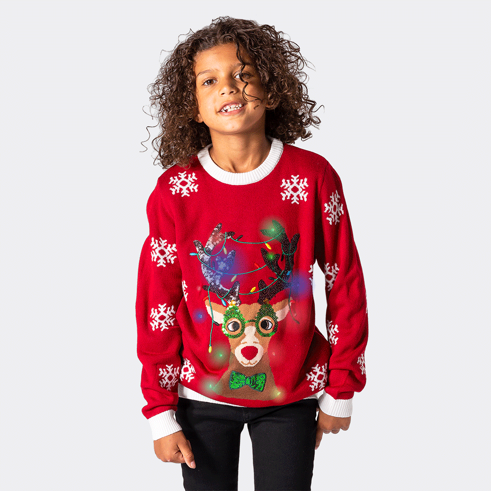 SillySanta - Kids' Rudolf Christmas Sweater